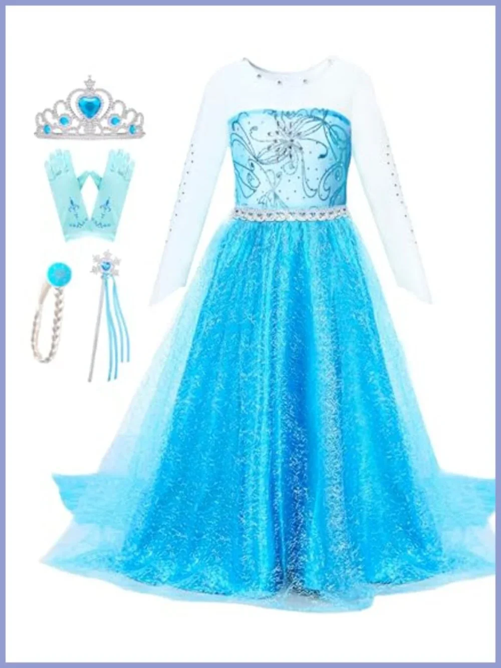 Girls Princess Costume Dress Halloween Birthday Party Cosplay